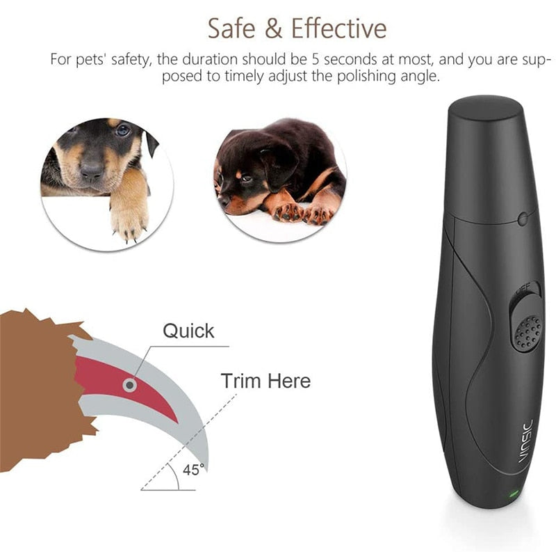 2 Speeds Professional Dog Nail Grinder