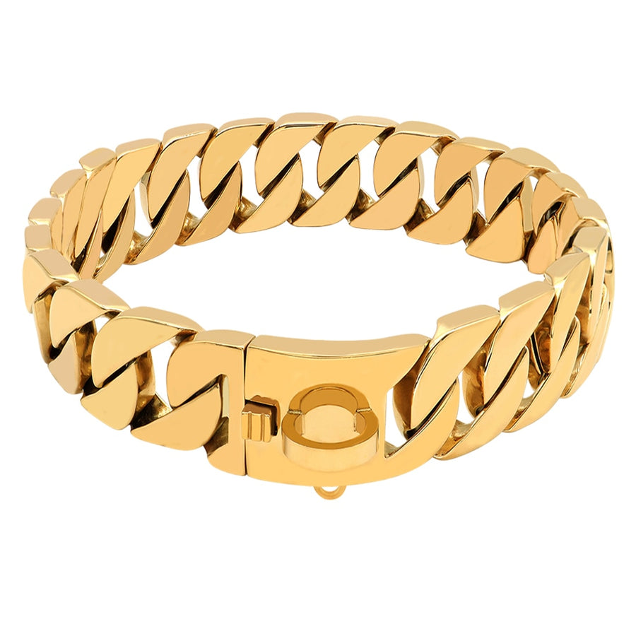 Pitbull Stainless Steel Gold Chain