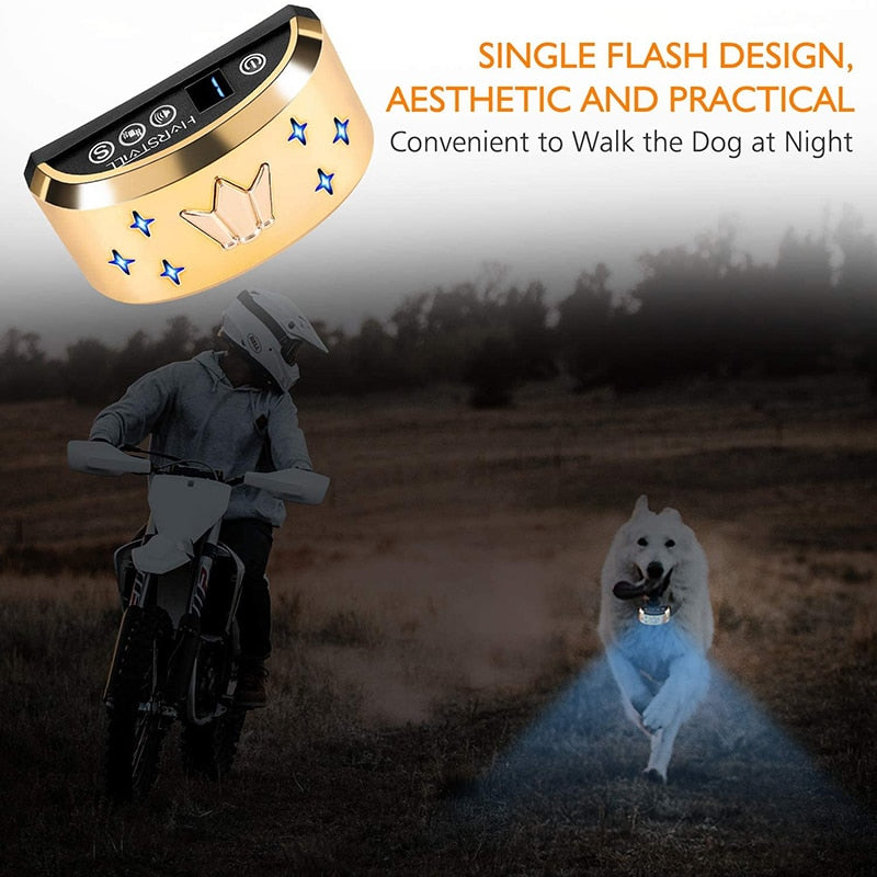 Flash Anti Bark Dog Training Collar