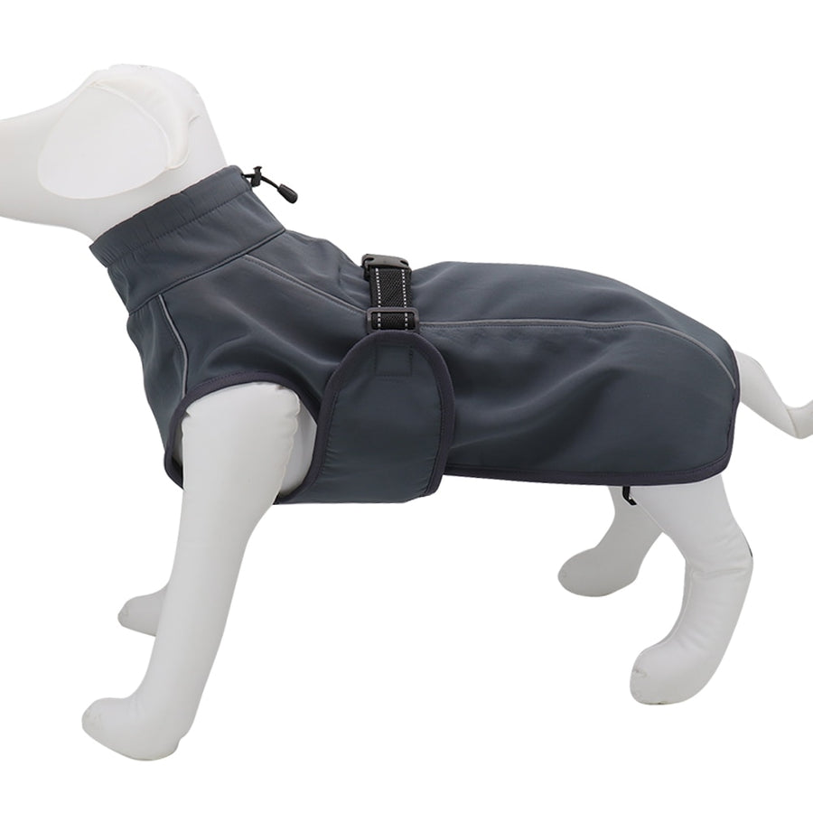 Black Hound Big Dog Warm Coat