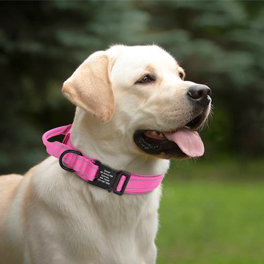 Pink Military Tactical Dog Collar