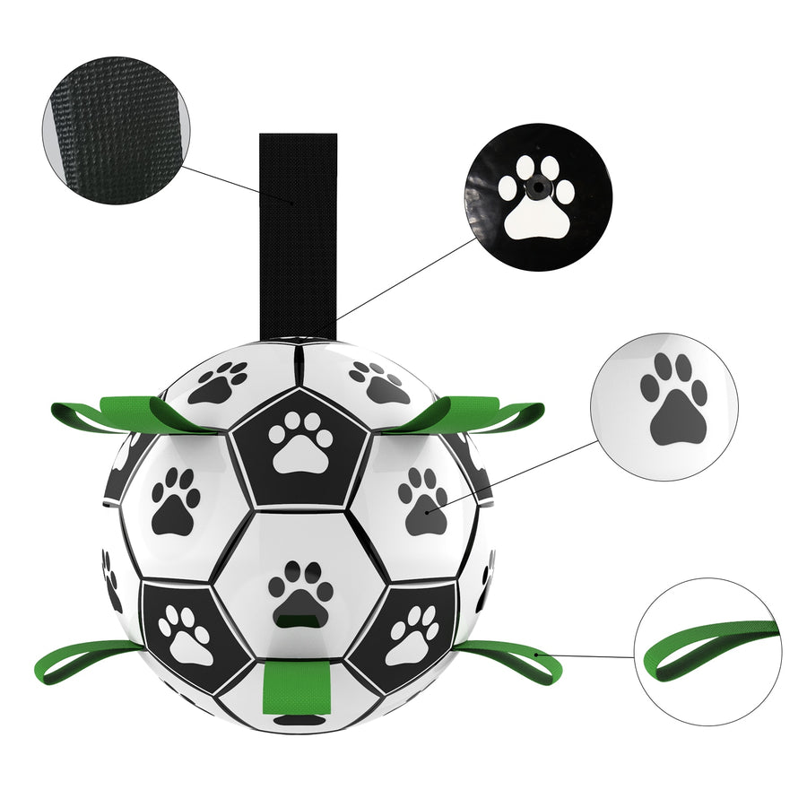 Interactive 6.5in Dog Soccer Toy Ball