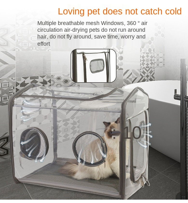 Transparent Pet Drying Box