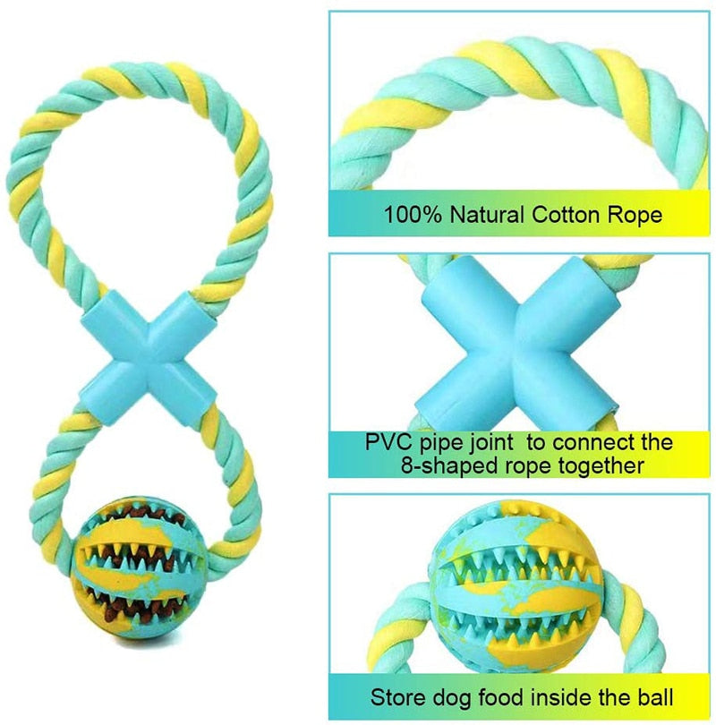 Food Dispensing Dog Rope Toys