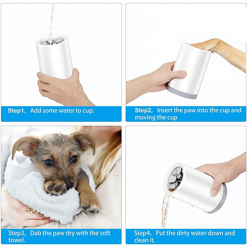 Removable Soft Silicone Dog Paw Cleaner