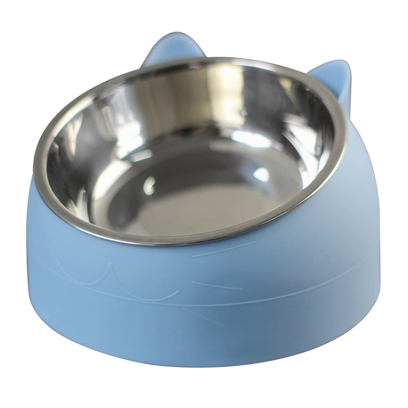 15 Degrees Raised Stainless Steel Pet Bowl