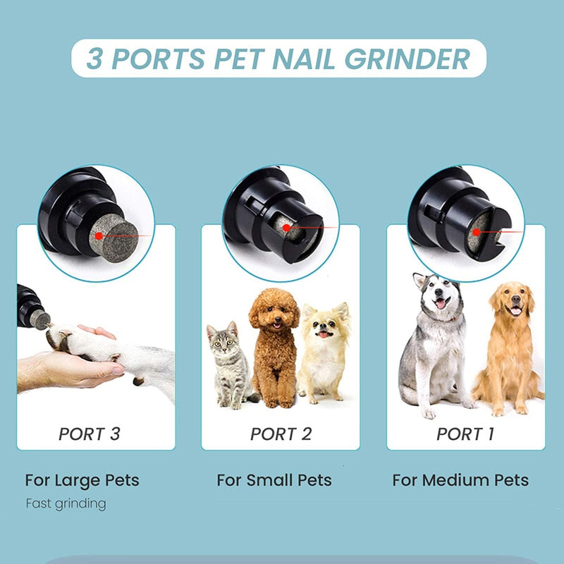 Rechargeable 2 Speed Dog Nail Grinders