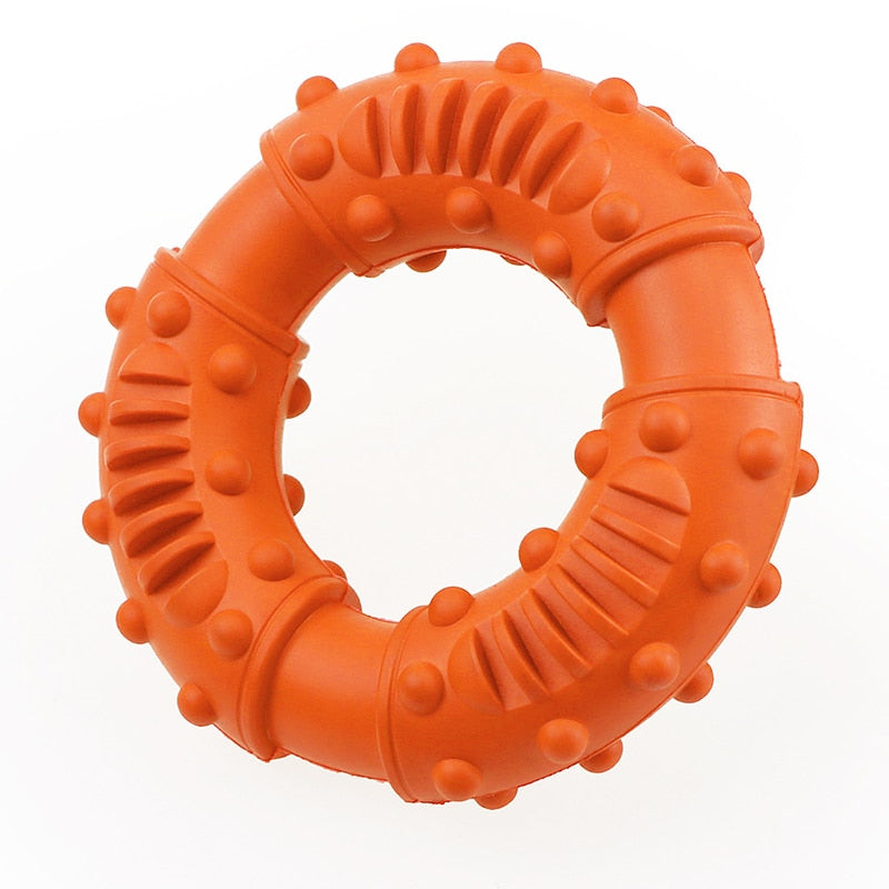 Orange Strong Rubber Dog Chew Toy