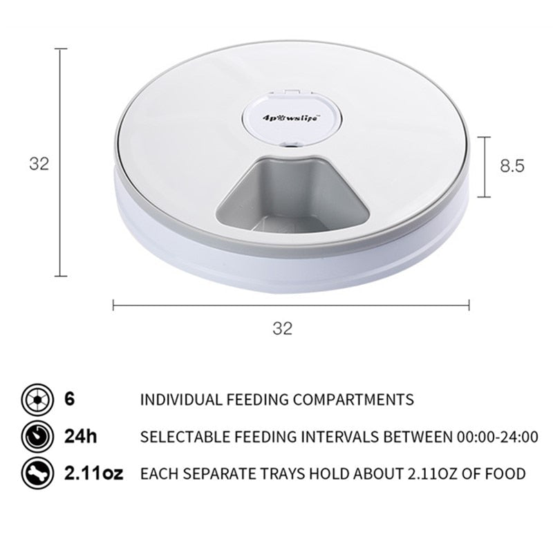 6 Meals Automatic Pet Feeder