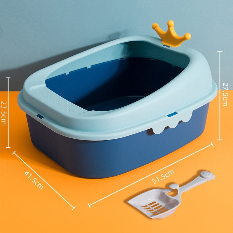 Semi Enclosed Cat Litter Box