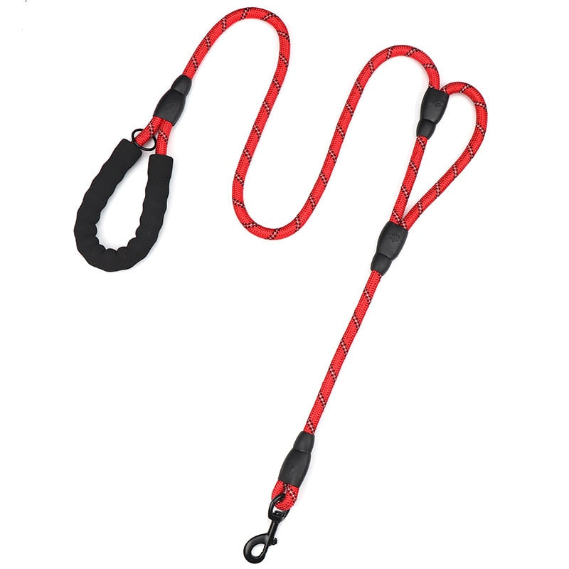 2 Soft Padded Handles Dog Leash