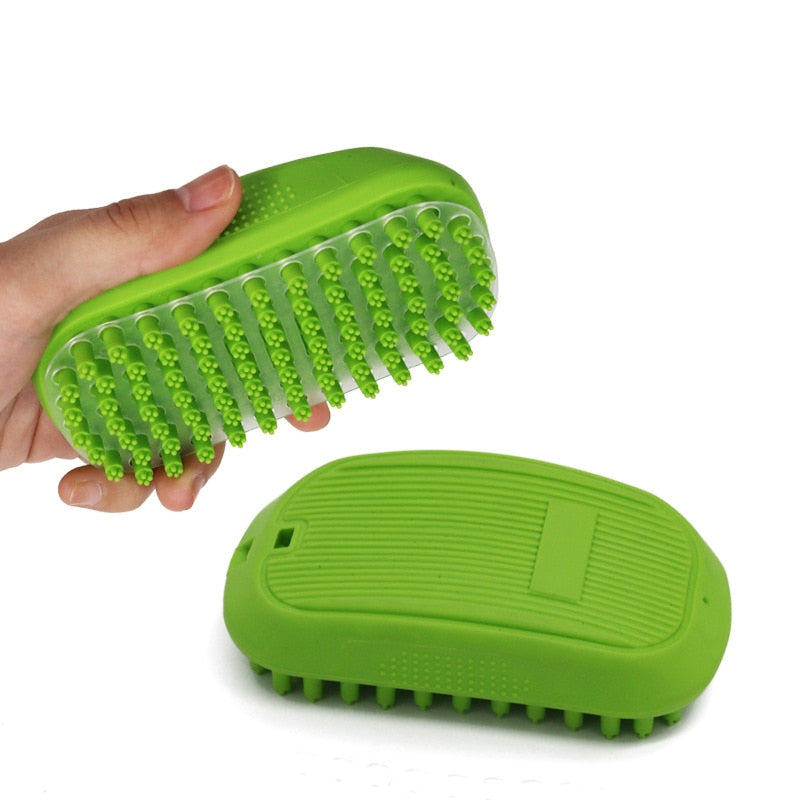 Comfortable Shampoo Dog Rubber Brush