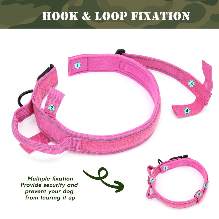 Pink Military Tactical Dog Collar