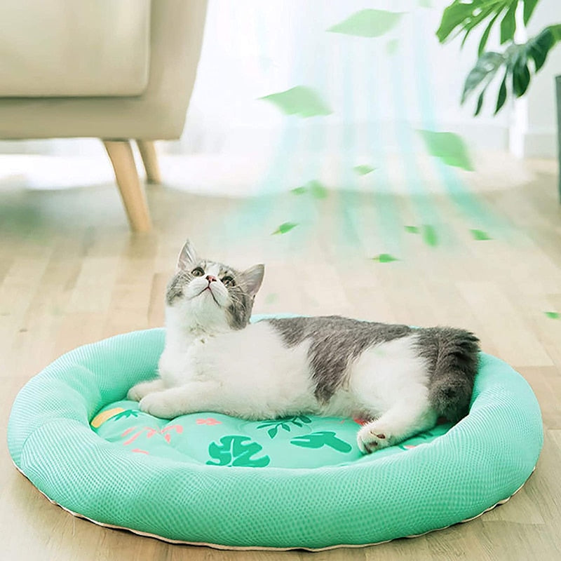 Soft Ice Silk Mesh Dog Beds