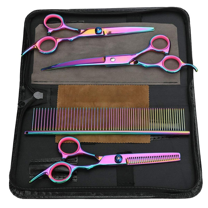 Professional Dog Grooming Scissors Kit