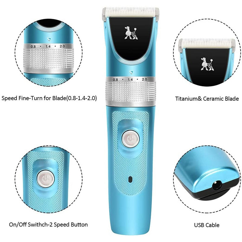 Cordless Powerful Dog Shaving Machine