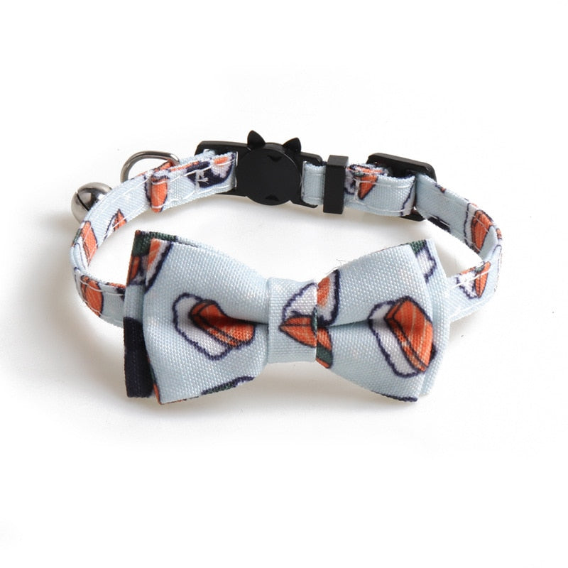 Cute Donut Bowtie Cat Collar