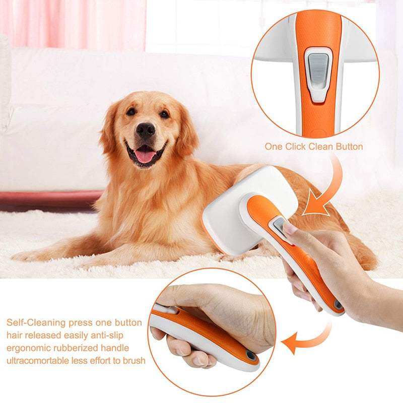 Anti Slip Self Cleaning Dog Brush