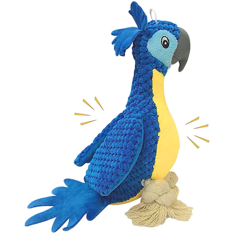 Cute Parrot Dog Rope Toys