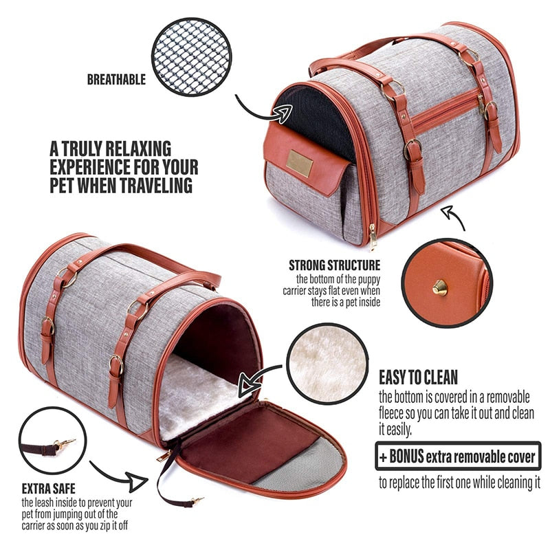 Premium Strong Structure Dog Travel Bag