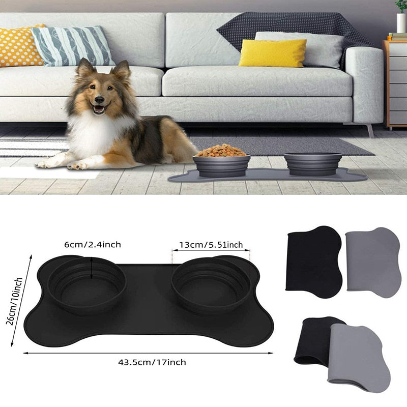 Luxury Soft Silicone Travel Dog Bowl