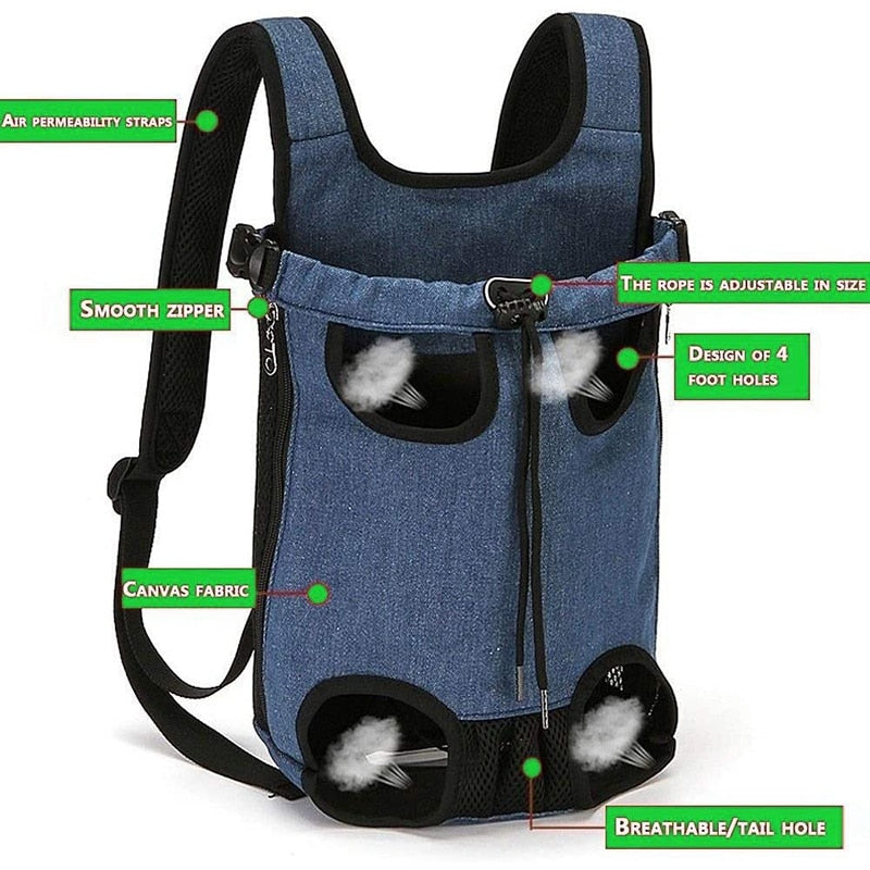 Comfy Padded Breathable Dog Backpack