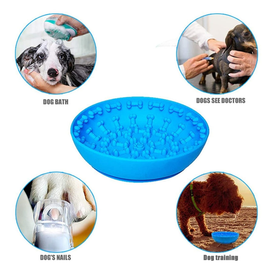 Silicone Dog Slow Feeder Bowl