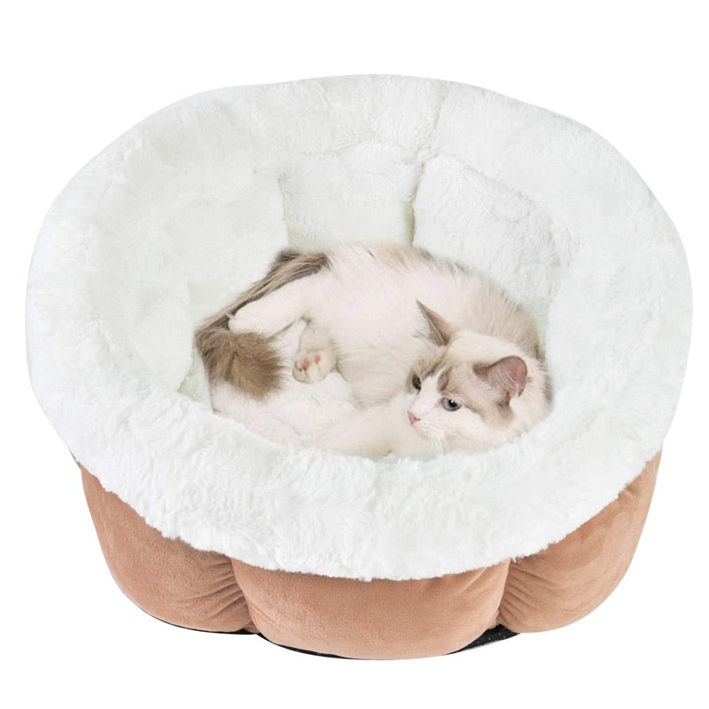 Cozy Soft Non Slip Bottom Warm Cat Bed