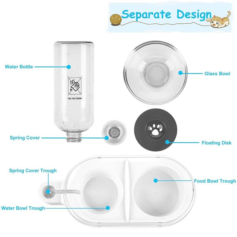 2 In 1 Stable Automatic Dog Feeder