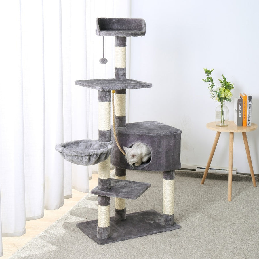 Luxury Plush Cat Tree Tower Condo