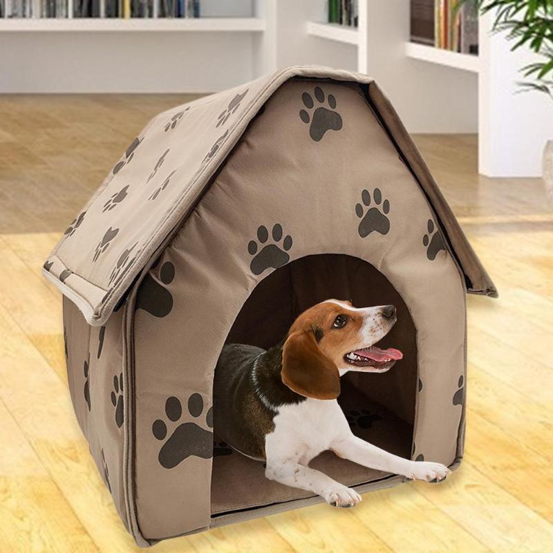 Warm Paws Print Pet Kennel