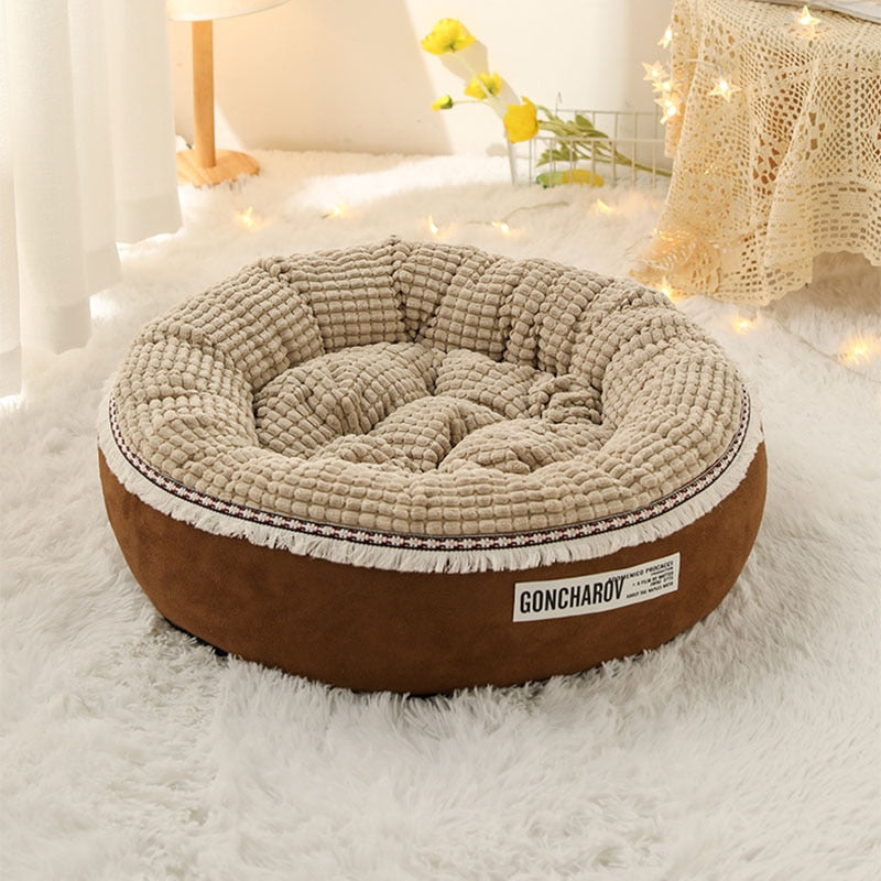 Cute Round Winter Warm Pet Bed