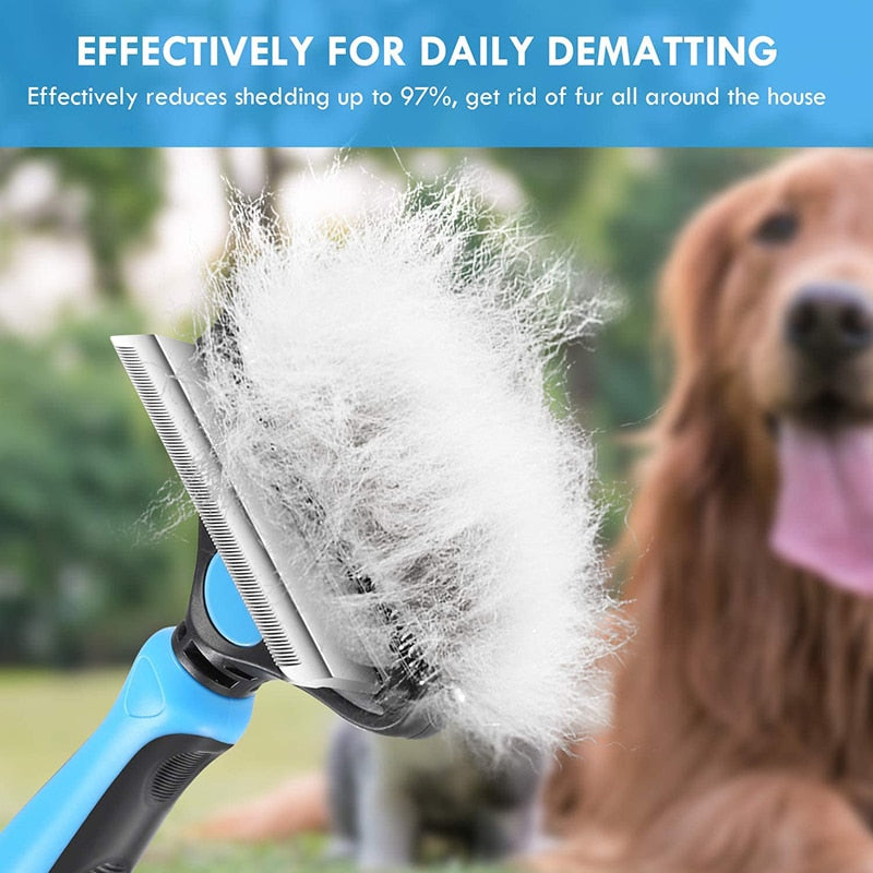 2 In 1 Double Sided Dog Comb Rake