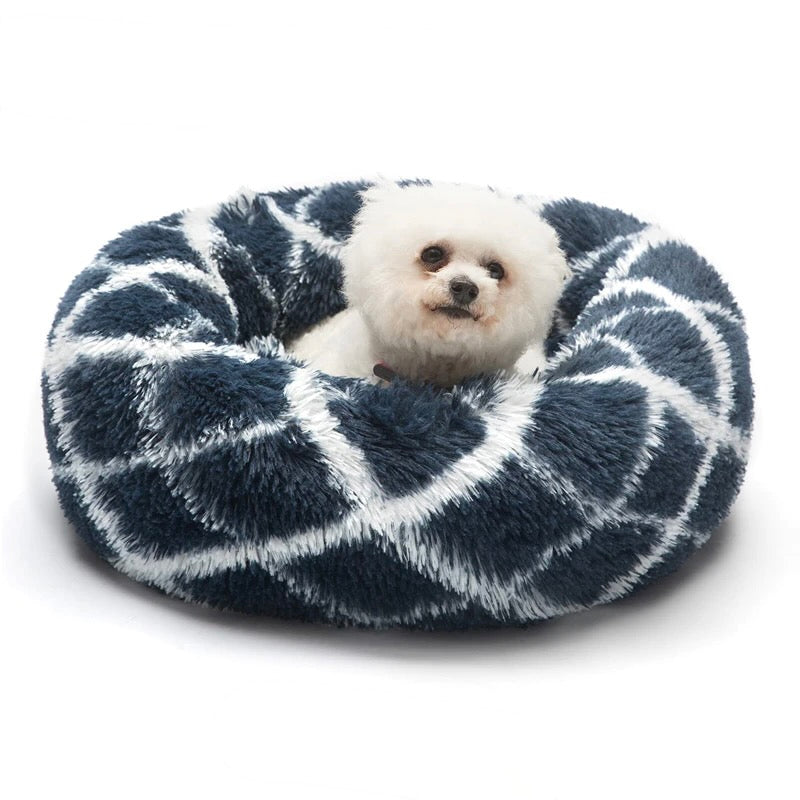 Plush Calming Soft Round Dog Bed