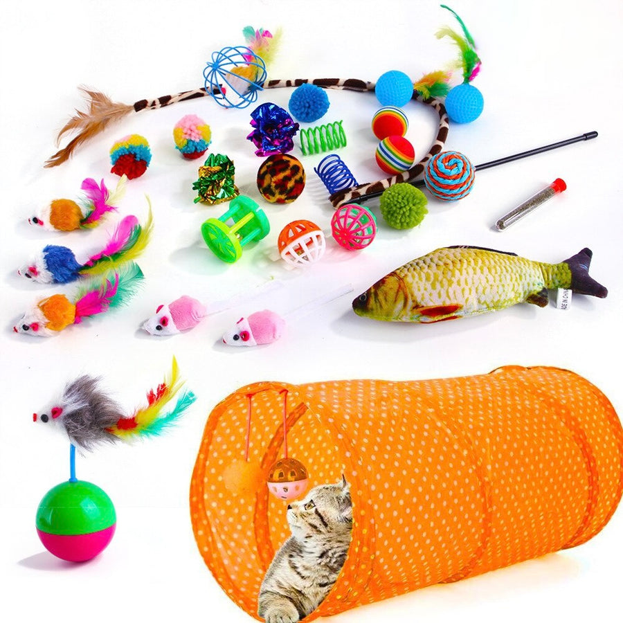 28 Pack Fun Cat Toys