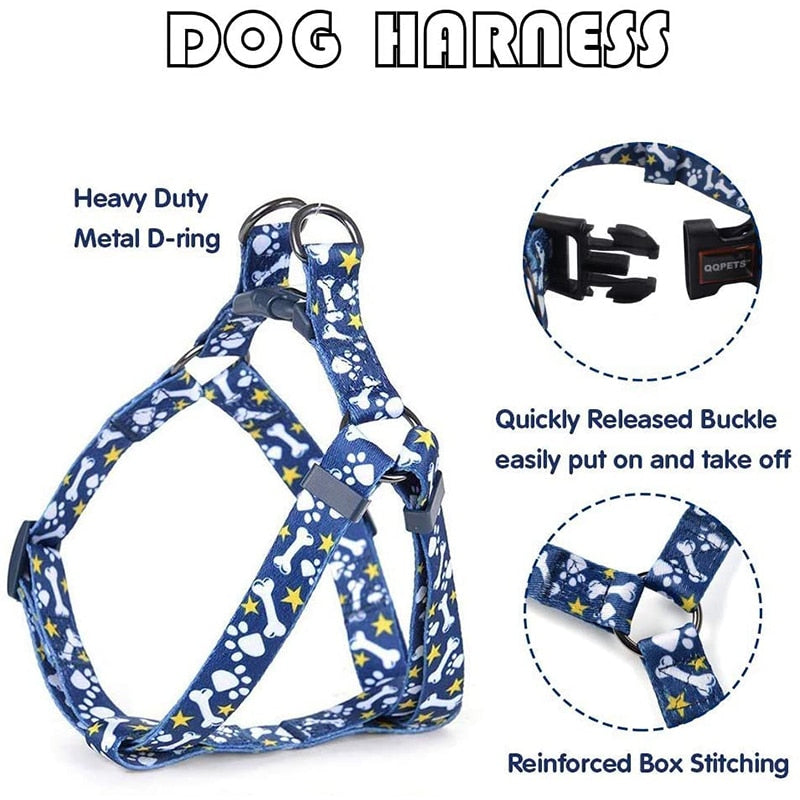 Metal D-rings No Pull Dog Harness