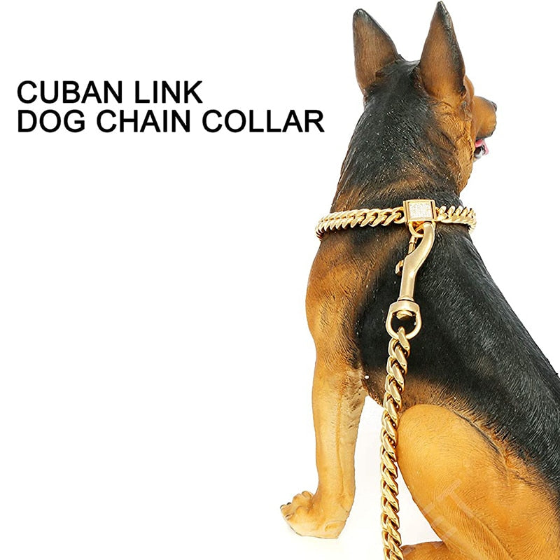 Heavy Duty Cuban Link Dog Collar