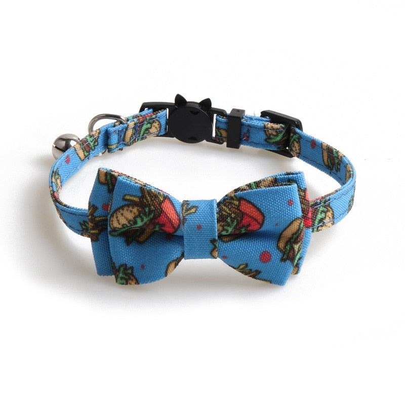 Cute Donut Bowtie Cat Collar