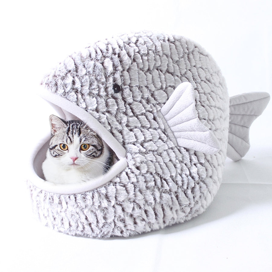 Fish Shape Cat Soft Nest