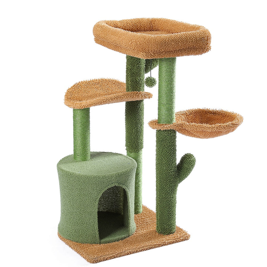 Cute Cactus Cat Tree Tower