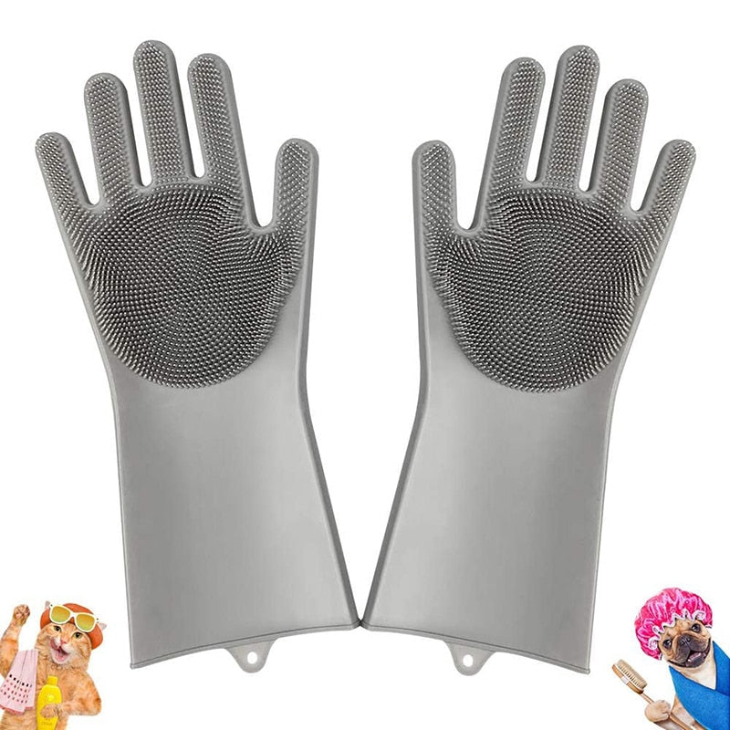 Anti Scratch Silicone Massage Dog Glove