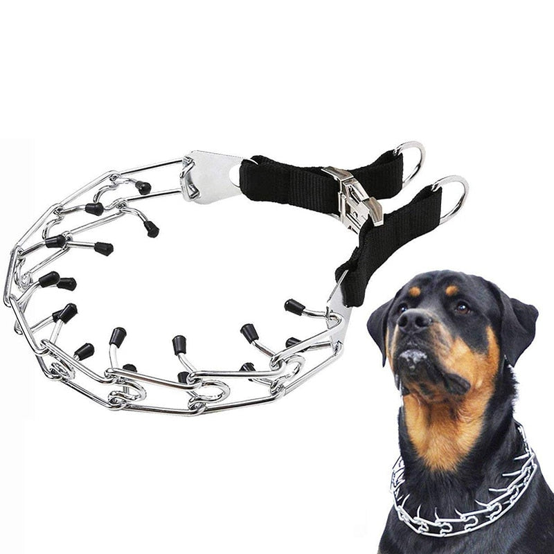 Adjustable Pitbull Prong Dog Collar