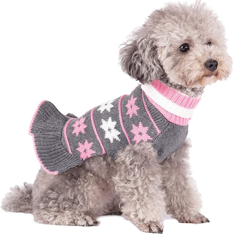 Cute Turtleneck Princess Dog Sweater