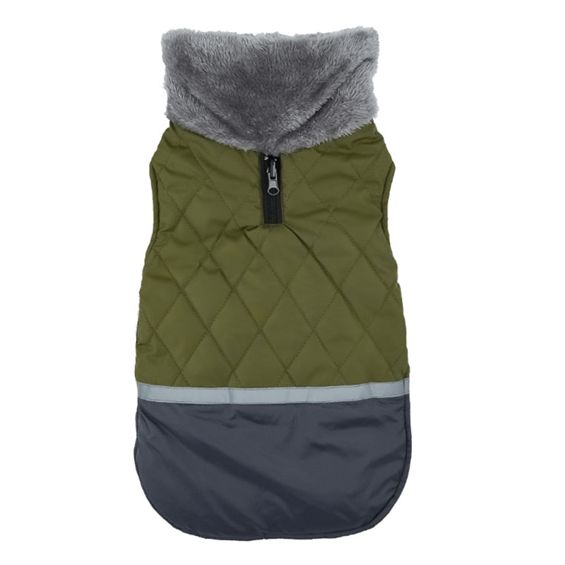 Reversible Winter Fleece Dog Coat