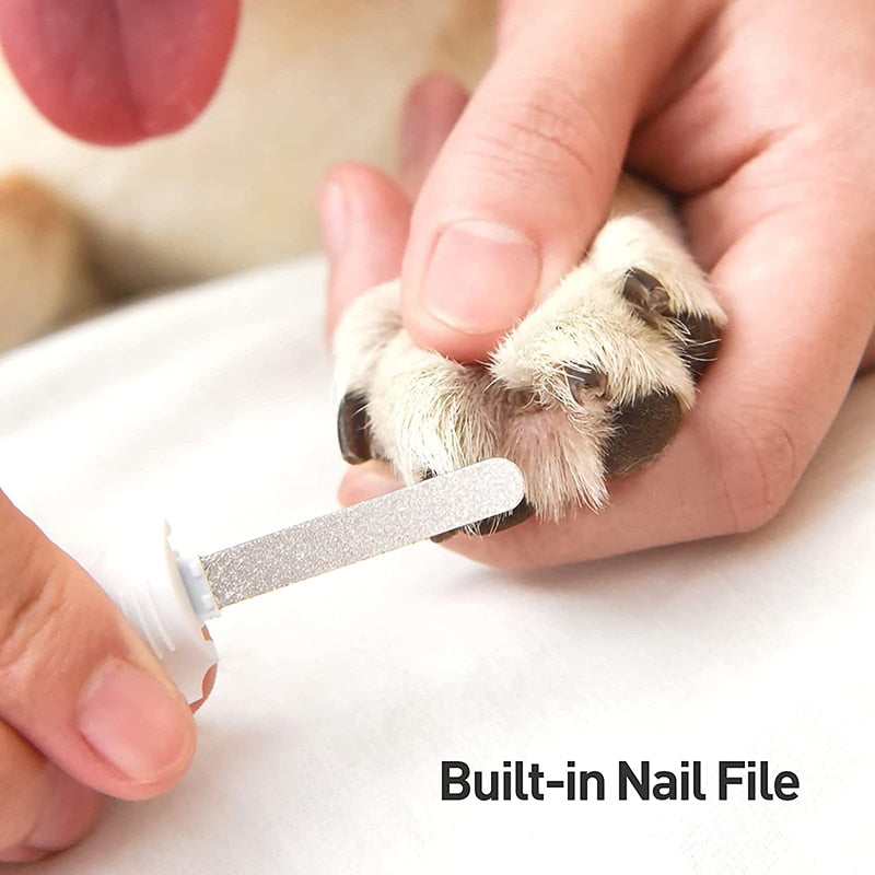 Built In LED Light Dog Nail Clippers