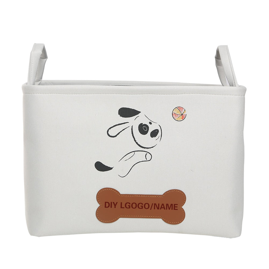 Foldable Pet Toys Storage Basket