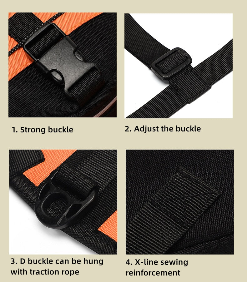 Double Slider Dog Tactical Harness