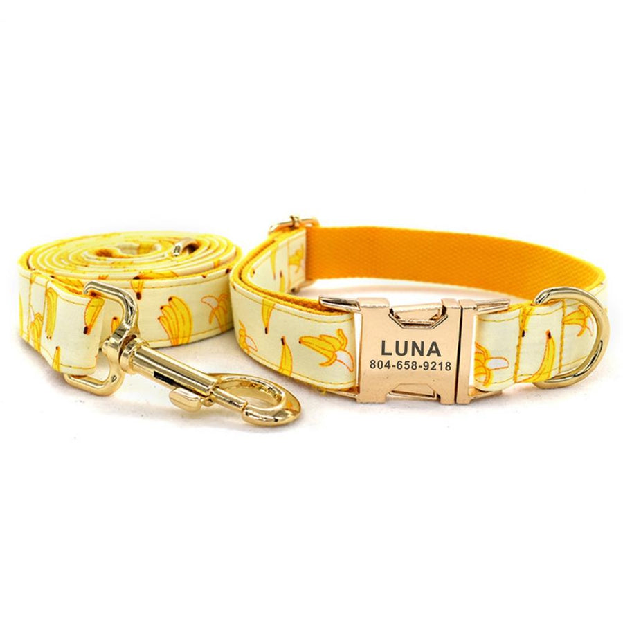 The Banana Pet Collar And Leash