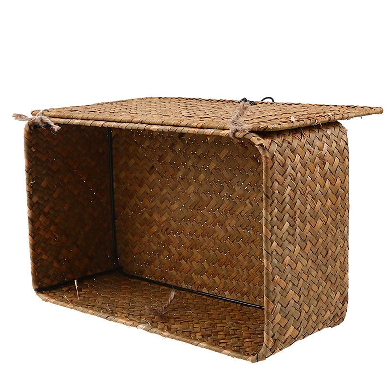 Handmade Rattan Pet Toys Storage Basket