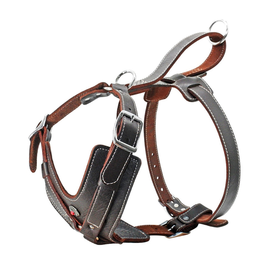 Genuine Leather Large Dogs Harness